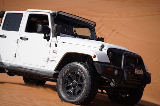 Jeep Wrangler off-road adventure