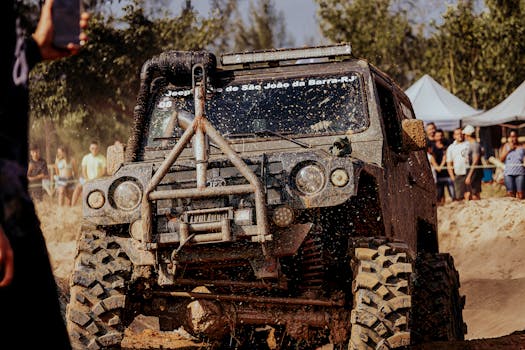 Jeep racing legend in action