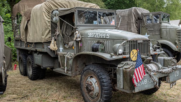 historic Jeep in WWII