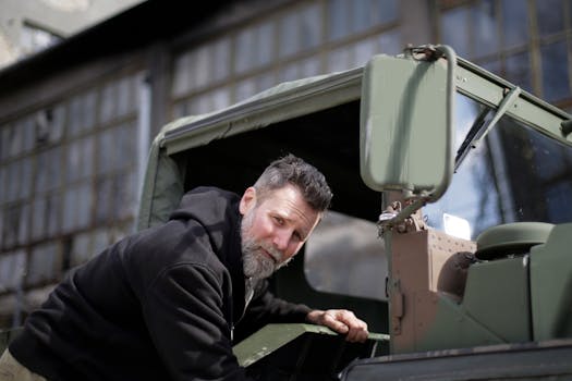 Jeep WWII military vehicle