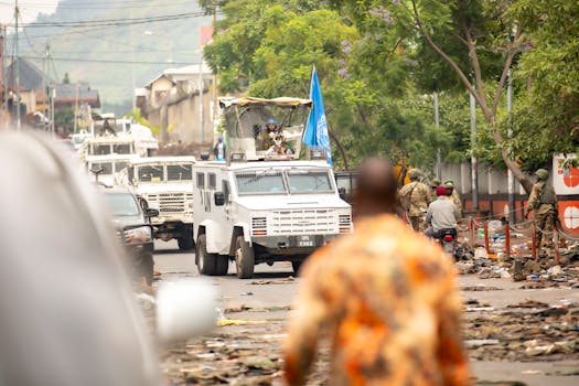 Jeep in peacekeeping mission