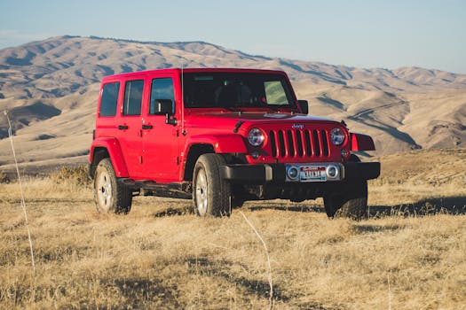 Jeep adventure in nature