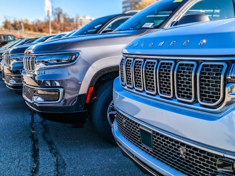 Jeep dealership service area