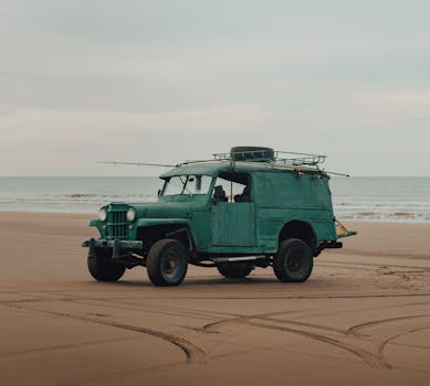 historic Jeep in wartime