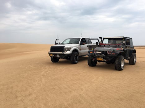 Off-roading Jeep