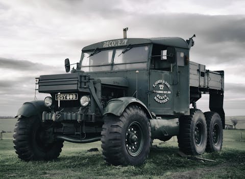 Restored vintage Jeep at a show