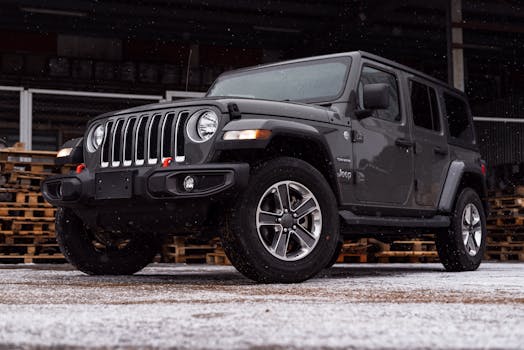 Modern Jeep Wrangler showcasing towing capacity