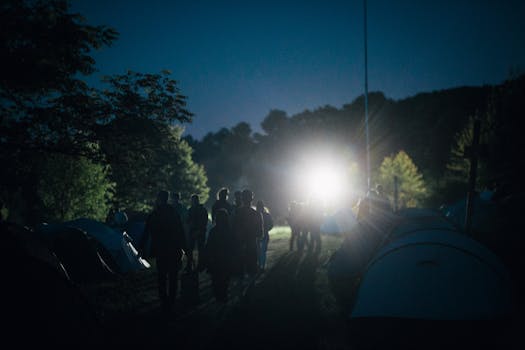 Group of Jeeps at a camping event