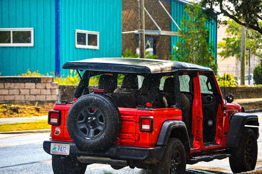 modern Jeep Wrangler off-road adventure