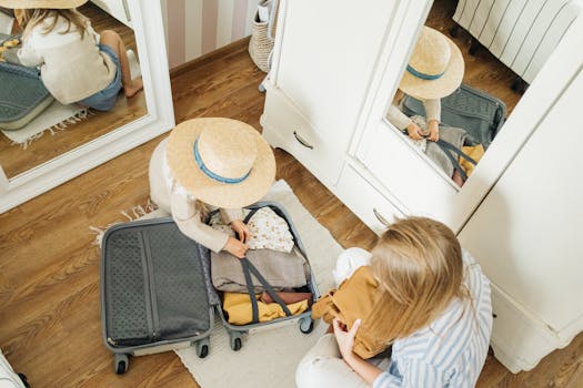 Family preparing for an off-road trip